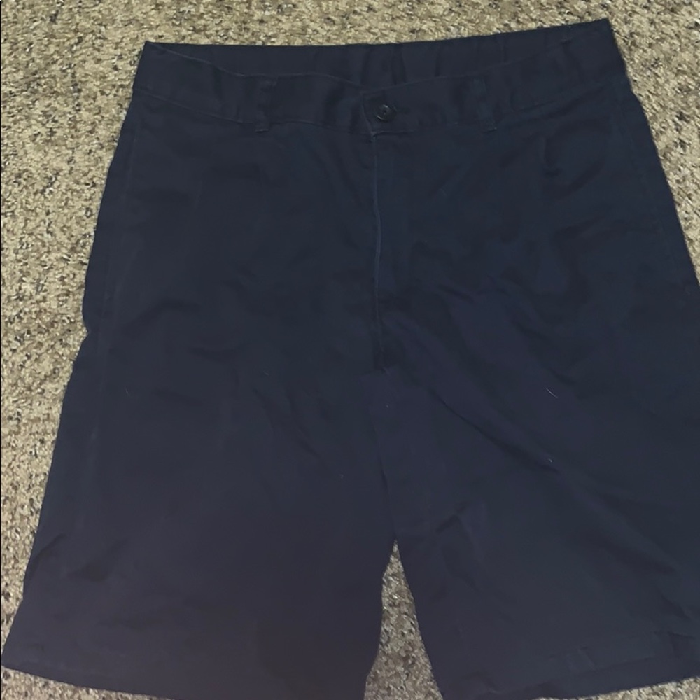 Navy blue chino shorts